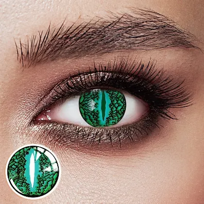 EyeLensy Lizard Eye Green  | 1 Year