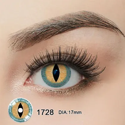 EyeLensy Brown Lizard Mini Sclera 17mm | 1 Year