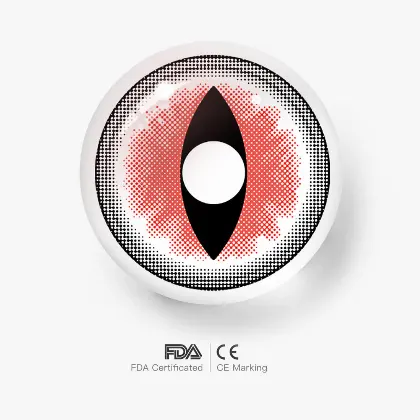 EyeLensy Ragdoll Cat Eyes Red | 1 Year